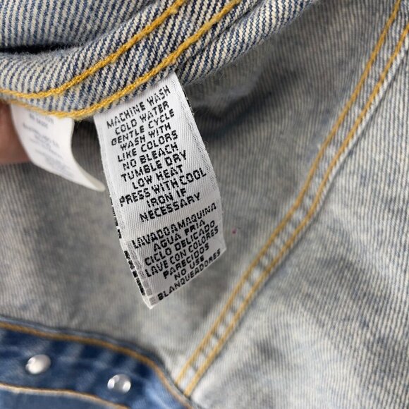 EVAN PICONE Denim Jeans Medium Wash Jacket Size L - Picture 6 of 7